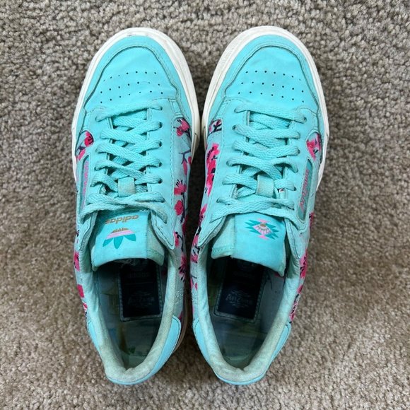 ADIDAS Collab w/ ARIZONA TEA Green Floral Womens Sz 4.5 EF9075 Shoes Sneakers - Picture 6 of 10